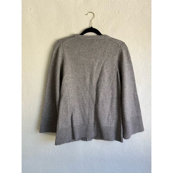 Anthropologie English Factory Woman Gray Women's Round Neck Cardigan, Si… - Picture 11 of 12